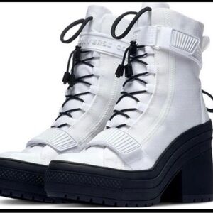 Converse GR82 White and Black Lace Up Boots